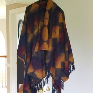 Poncho multi color